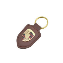 Leather Key Ring, Felt Keychain with Gold Stamping (GZHY-KA-117)